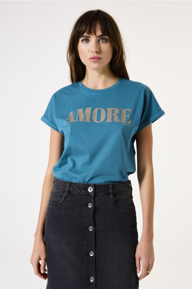 T SHIRT G50201 5079 Blue Lagoon